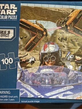 Lot of two, unopened Star Wars 100-Piece Jigsaw Puzzle-Anakin & Darth Maul